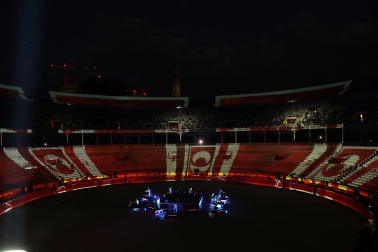 Espectáculo por el centenario de la plaza de toros de Pamplona.