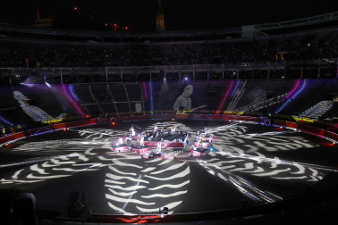 Espectáculo por el centenario de la plaza de toros de Pamplona.
