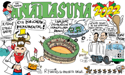 Pancarta de San Fermín 2022