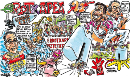 Pancarta de San Fermín 2022