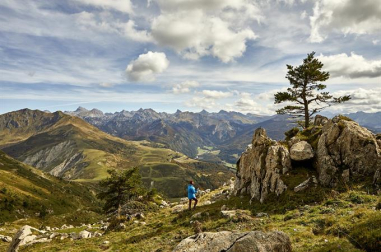 Paisaje pirenaico en Belagua, desde las laderas del monte Lakartxela