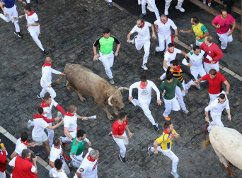 Encierro del 7 de julio 2022. Toros de Núñez del Cuvillo.