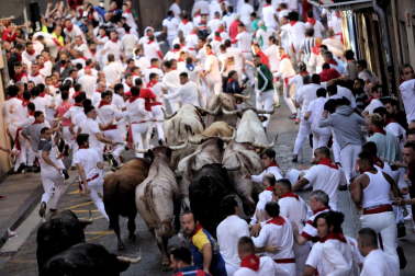 Encierro del 7 de julio 2022. Toros de Núñez del Cuvillo.