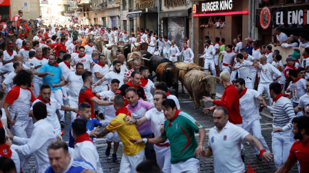 Encierro del 7 de julio 2022. Toros de Núñez del Cuvillo.