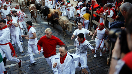 Encierro del 7 de julio 2022. Toros de Núñez del Cuvillo.