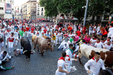 Encierro del 7 de julio 2022. Toros de Núñez del Cuvillo.