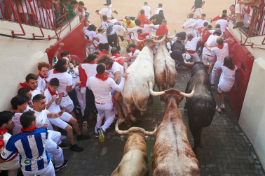Encierro del 7 de julio 2022. Toros de Núñez del Cuvillo.