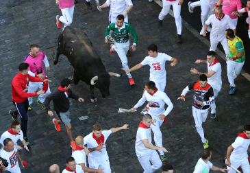 Encierro del 7 de julio 2022. Toros de Núñez del Cuvillo.