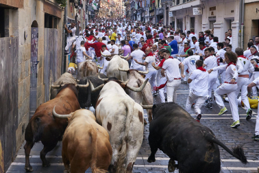 Encierro del 7 de julio 2022. Toros de Núñez del Cuvillo.