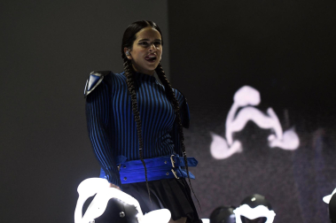Rosalía, en el concierto de inicio de su gira en Almería.