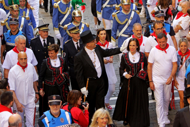 Imágenes de la procesión de San Fermín este 7 de julio de 2022.