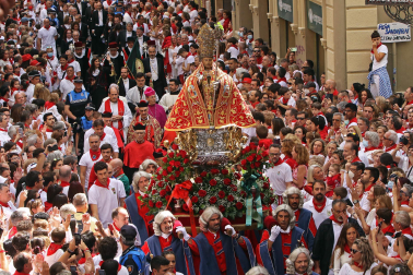Imágenes de la procesión de San Fermín este 7 de julio de 2022.