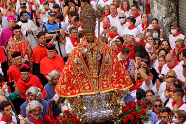 Imágenes de la procesión de San Fermín este 7 de julio de 2022.