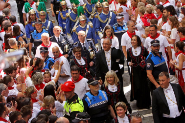 Imágenes de la procesión de San Fermín este 7 de julio de 2022.