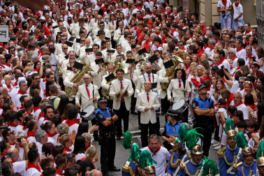 Imágenes de la procesión de San Fermín este 7 de julio de 2022.