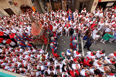 Imágenes de la procesión de San Fermín este 7 de julio de 2022.