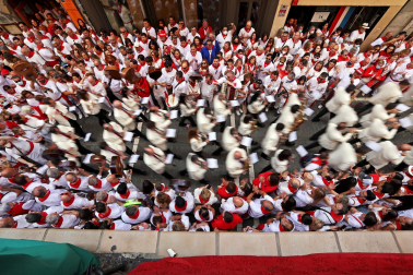 Imágenes de la procesión de San Fermín este 7 de julio de 2022.