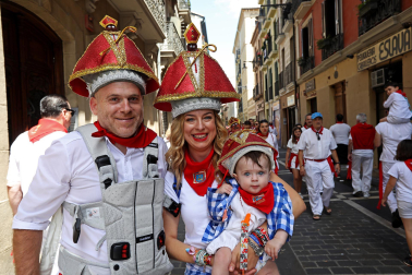 Imágenes de la procesión de San Fermín este 7 de julio de 2022.