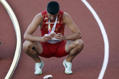 Imágenes de la final de los 110 metros vallas del Mundial de Eugene