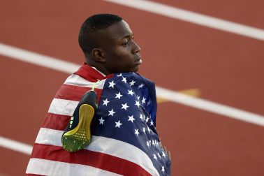 Imágenes de la final de los 110 metros vallas del Mundial de Eugene