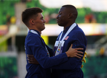 Imágenes de la final de los 110 metros vallas del Mundial de Eugene
