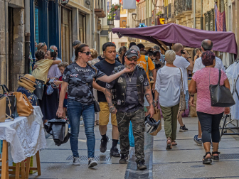 Mercado de Antaño en el barrio de San Juan  Rúa de los oficios en los barrios de San Pedro y San Miguel de Estella en la semana Medieval de Estella