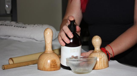 Utensilios de madera utilizados en la maderoterapia