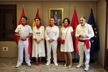 Lanzamiento del cohete de fiestas de Funes