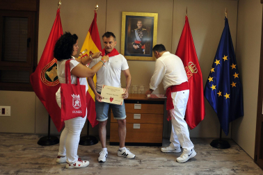 Lanzamiento del cohete de fiestas de Funes