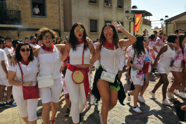 Lanzamiento del cohete de fiestas de Funes