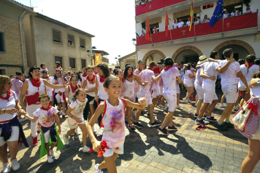 Lanzamiento del cohete de fiestas de Funes