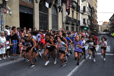 Participantes en la 'Milla del pastor' de Tafalla