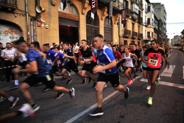 Participantes en la 'Milla del pastor' de Tafalla