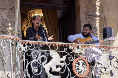 Una de las actuaciones este jueves de Flamenco en los Balcones, en el marco del Festival Flamenco On Fire 2022.