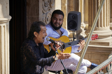 Una de las actuaciones este jueves de Flamenco en los Balcones, en el marco del Festival Flamenco On Fire 2022.