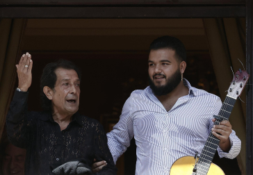 Una de las actuaciones este jueves de Flamenco en los Balcones, en el marco del Festival Flamenco On Fire 2022.