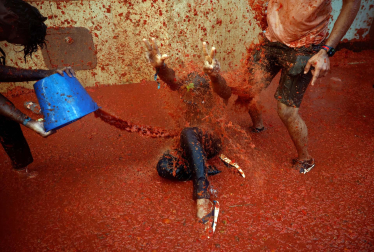 Fotos de la Tomatina de Buñol 2022.