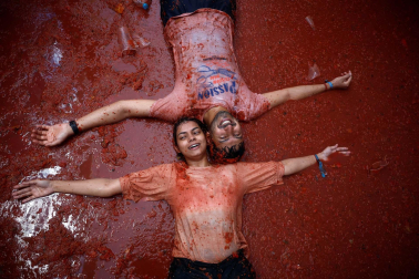 Fotos de la Tomatina de Buñol 2022.