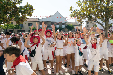 Fotos del cohete de fiestas de Fontellas.