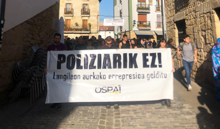 Manifestación del Ospa Eguna 2022 en Alsasua