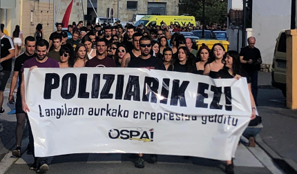 Manifestación del Ospa Eguna 2022 en Alsasua