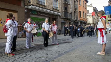 Día grande con la procesión a San Sebastián, patrón de Sangüesa, durante sus fiestas