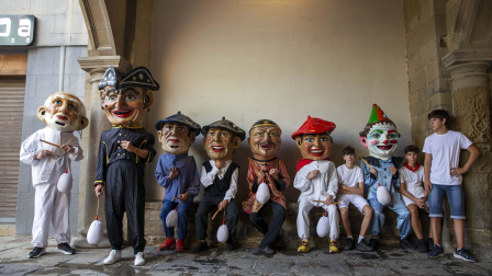 Día grande con la procesión a San Sebastián, patrón de Sangüesa, durante sus fiestas