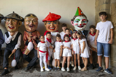 Día grande con la procesión a San Sebastián, patrón de Sangüesa, durante sus fiestas