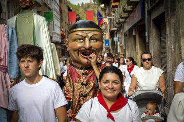 Día grande con la procesión a San Sebastián, patrón de Sangüesa, durante sus fiestas