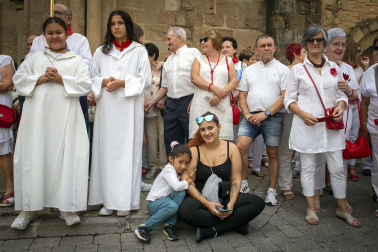 Día grande con la procesión a San Sebastián, patrón de Sangüesa, durante sus fiestas