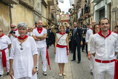 Día grande con la procesión a San Sebastián, patrón de Sangüesa, durante sus fiestas
