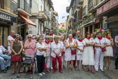 Día grande con la procesión a San Sebastián, patrón de Sangüesa, durante sus fiestas