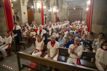 Día grande con la procesión a San Sebastián, patrón de Sangüesa, durante sus fiestas