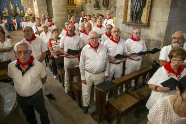 Día grande con la procesión a San Sebastián, patrón de Sangüesa, durante sus fiestas